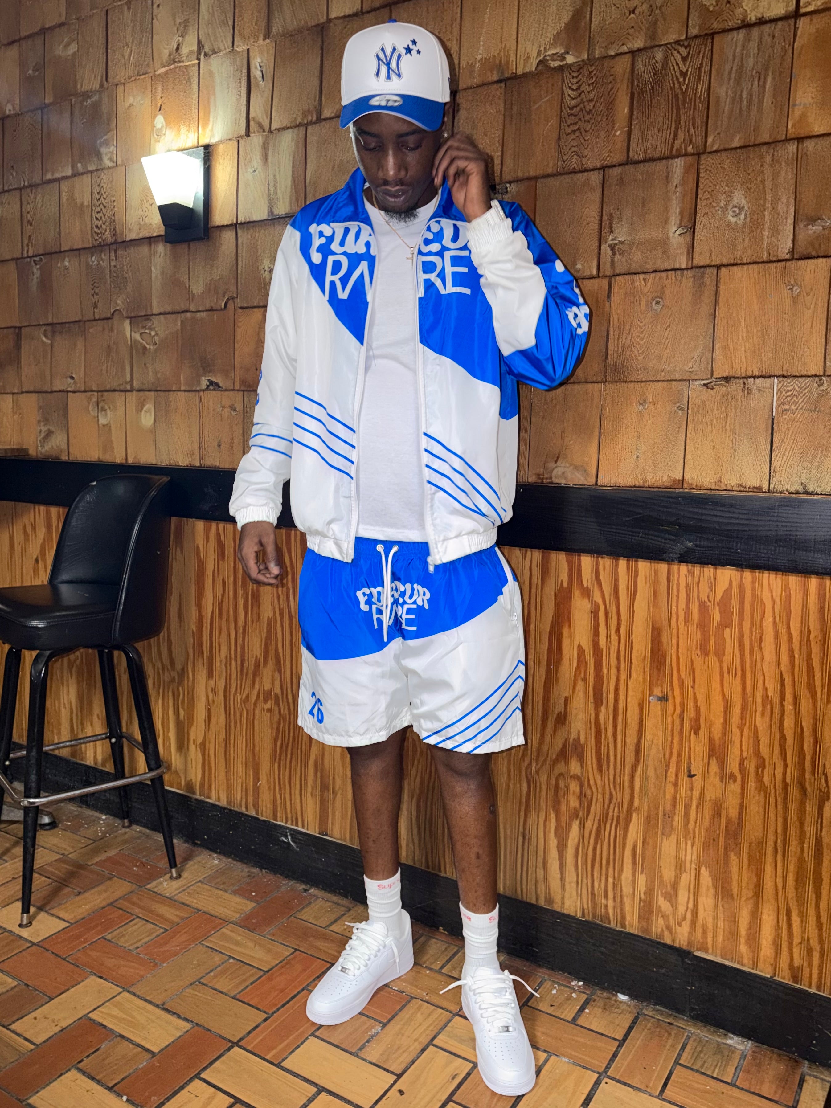 FOREVR RΛRE - Blue 2 Piece Windbreaker Set 💙